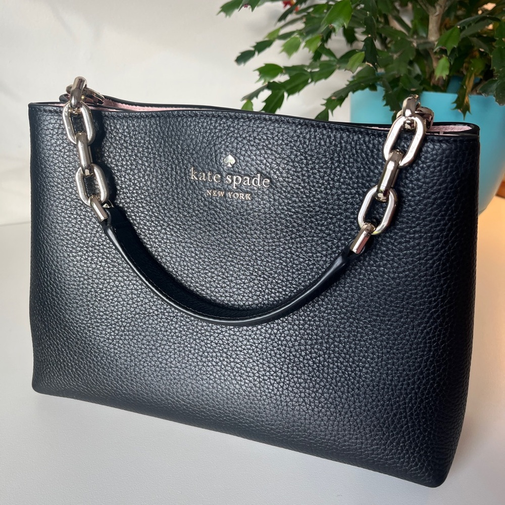Kate Spade Black Leather Shoulder Bag